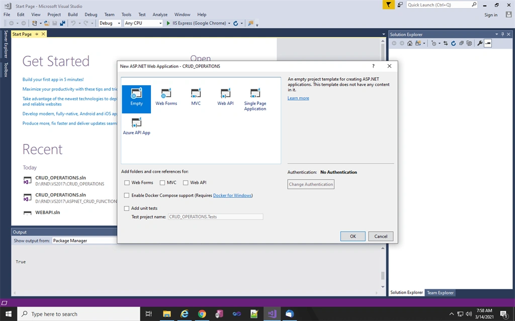 Static CRUD Operation In C#