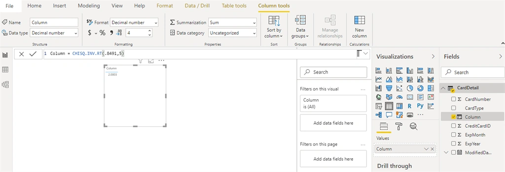 Statistical Functions in Power BI