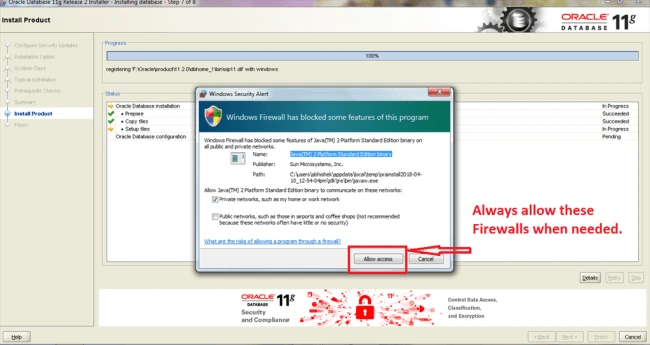 Step by step installation of oracle 11g on windows 7 (64bit)