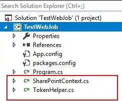 Test web job