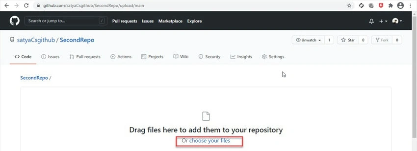 Choose your files