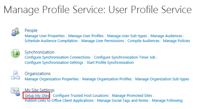 Manage Profile
