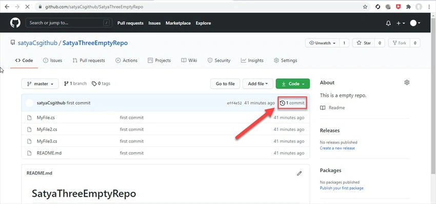 Different commit IDs