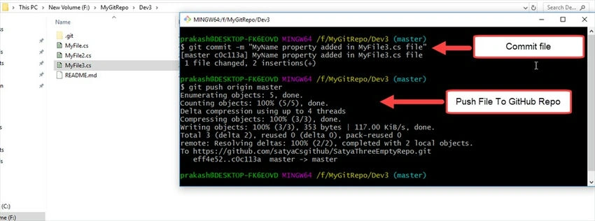 Local git repository