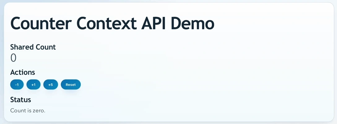 Rikam Palkar Context API output
