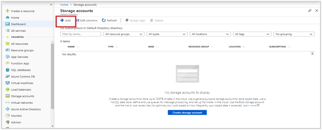 Storage Account In Windows Azure