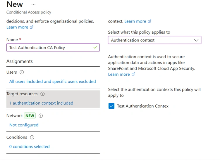 Conditional access policy