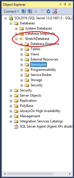 stretch database