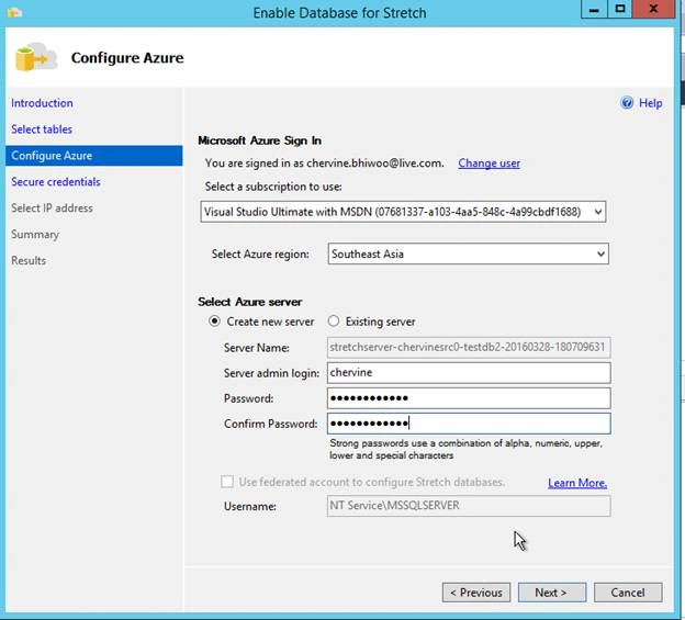 configure