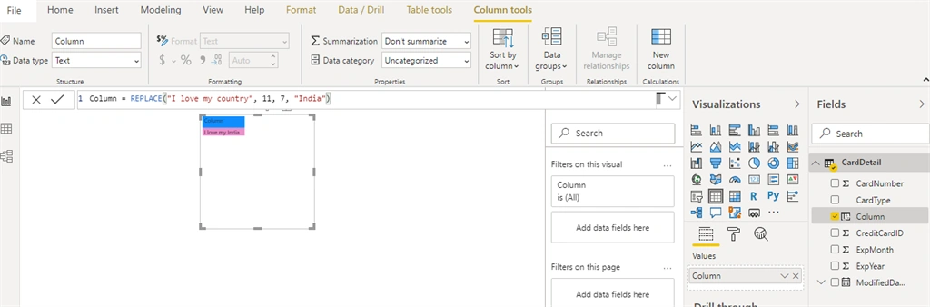 String Functions Or Text DAX Function In Power BI