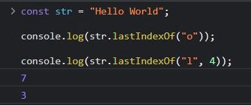 LastIndexOf()