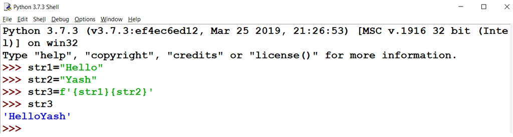 fstring in python