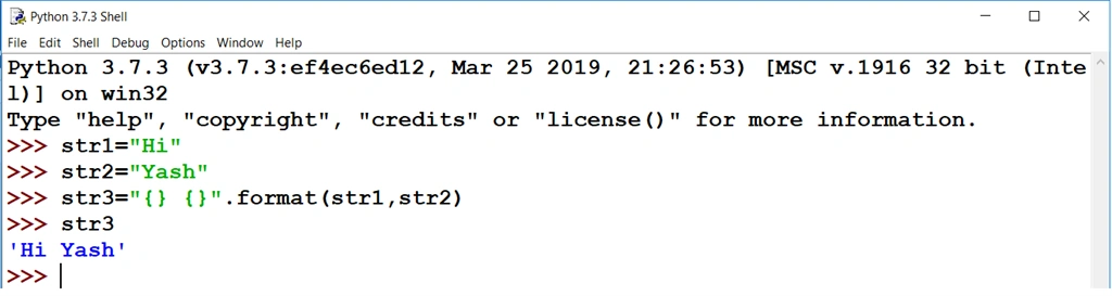 format function in python