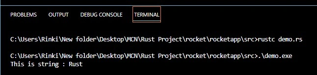 string in rust