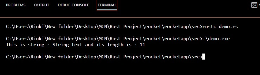 string in rust