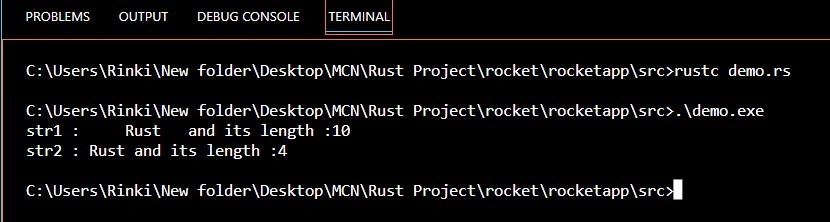 string in rust