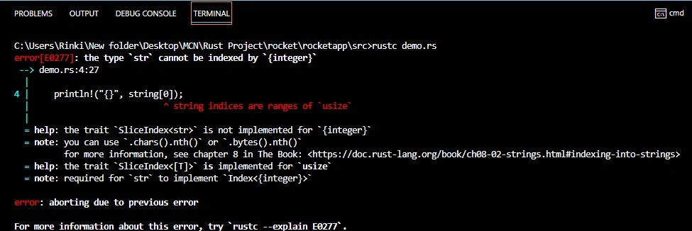 string in rust