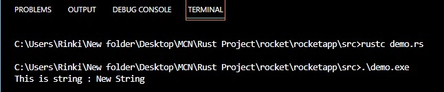 string in rust