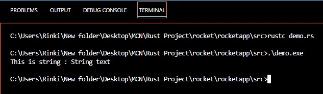 string in rust