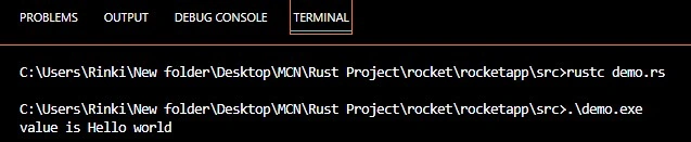 string in rust