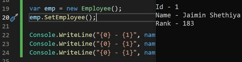 Methods and Properties