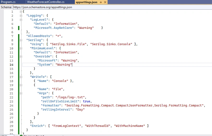 Structured Logging using Serilog in ASP.NET Core 7.0