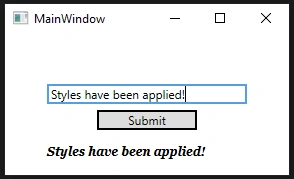 Styling In WPF