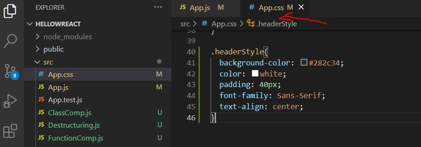 Styling React js application