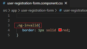 Let's Develop An Angular Application - Styling The Template Using CSS Validation Classes And ngModel Properties