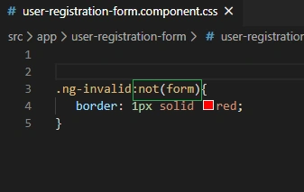 Let's Develop An Angular Application - Styling The Template Using CSS Validation Classes And ngModel Properties