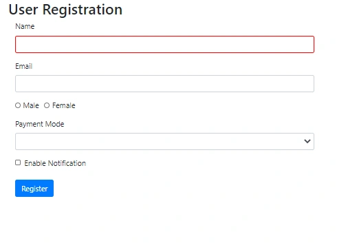 Let's Develop An Angular Application - Styling The Template Using CSS Validation Classes And ngModel Properties