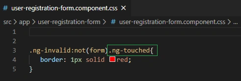 Let's Develop An Angular Application - Styling The Template Using CSS Validation Classes And ngModel Properties