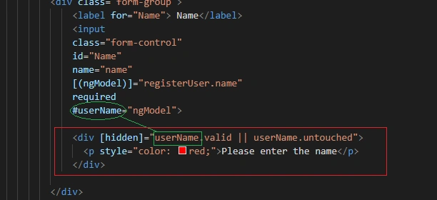 Let's Develop An Angular Application - Styling The Template Using CSS Validation Classes And ngModel Properties