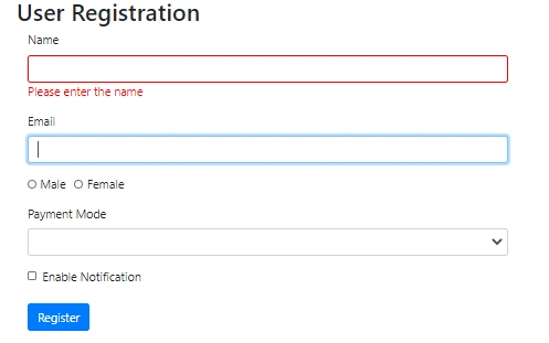 Let's Develop An Angular Application - Styling The Template Using CSS Validation Classes And ngModel Properties