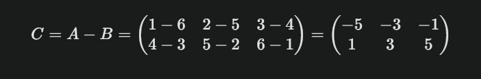 Matrix subtraction in Java