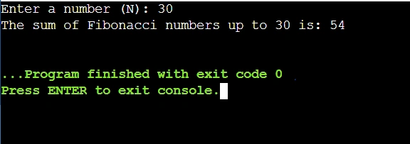 Fibonacci Sum in Java