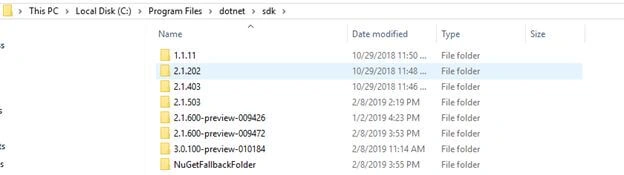 Switching Between .NET Core SDK Versions