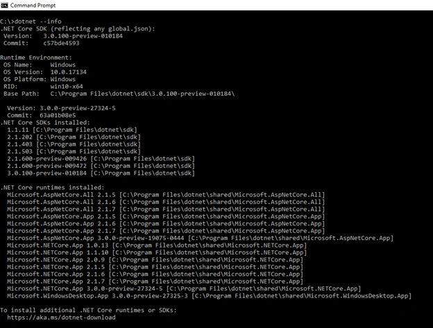 Switching Between .NET Core SDK Versions