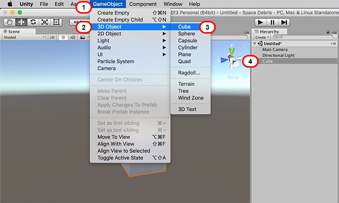 Switching Light On UP And Down Arrow Keys Using C# Scripts In Unity