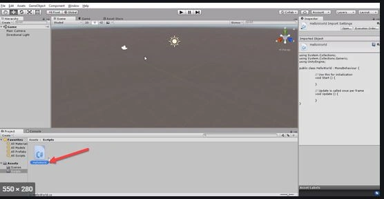 Switching Light On UP And Down Arrow Keys Using C# Scripts In Unity