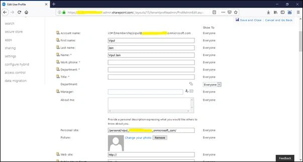 Sync A Property From Azure Active Directory To SharePoint Online Using PowerShell