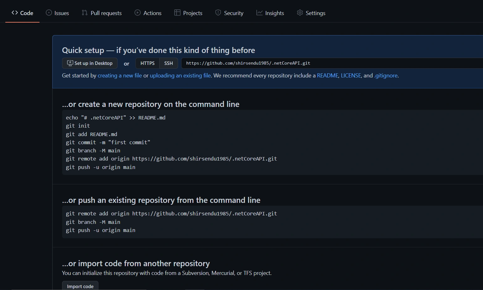 Create GIT repository