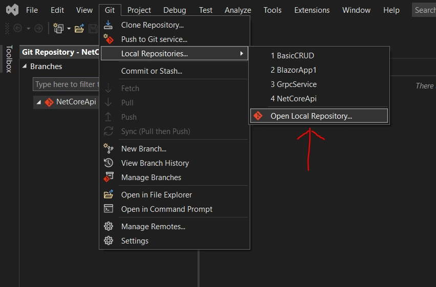 Sync project to your GIT repository