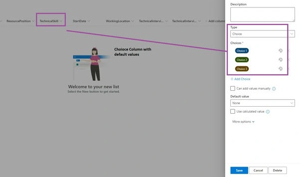 Sync SharePoint Online Choice Column with Azure DevOps