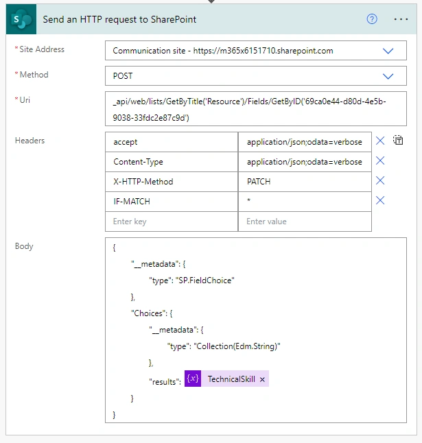 Sync SharePoint Online Choice Column with Azure DevOps