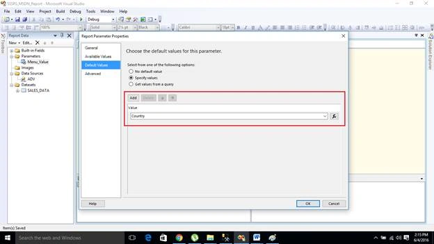 default value