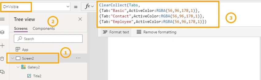 How To Create Tabs In PowerApps