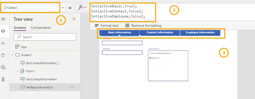 How To Create Tabs In PowerApps