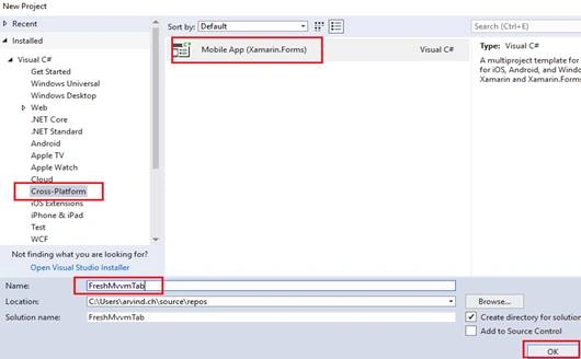 Tabbed Page In Xamarin.Forms Using FreshMvvm