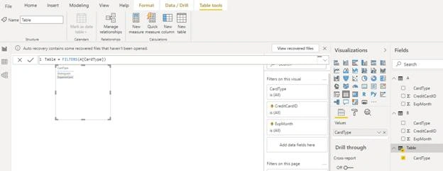Table Manipulation Function In Power BI